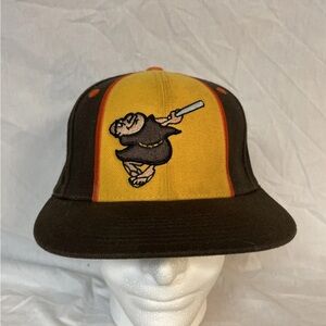 Padres MITCHELL & NESS BROWN BELL YELLOW PANEL 7 Cooperstown Collection mlb